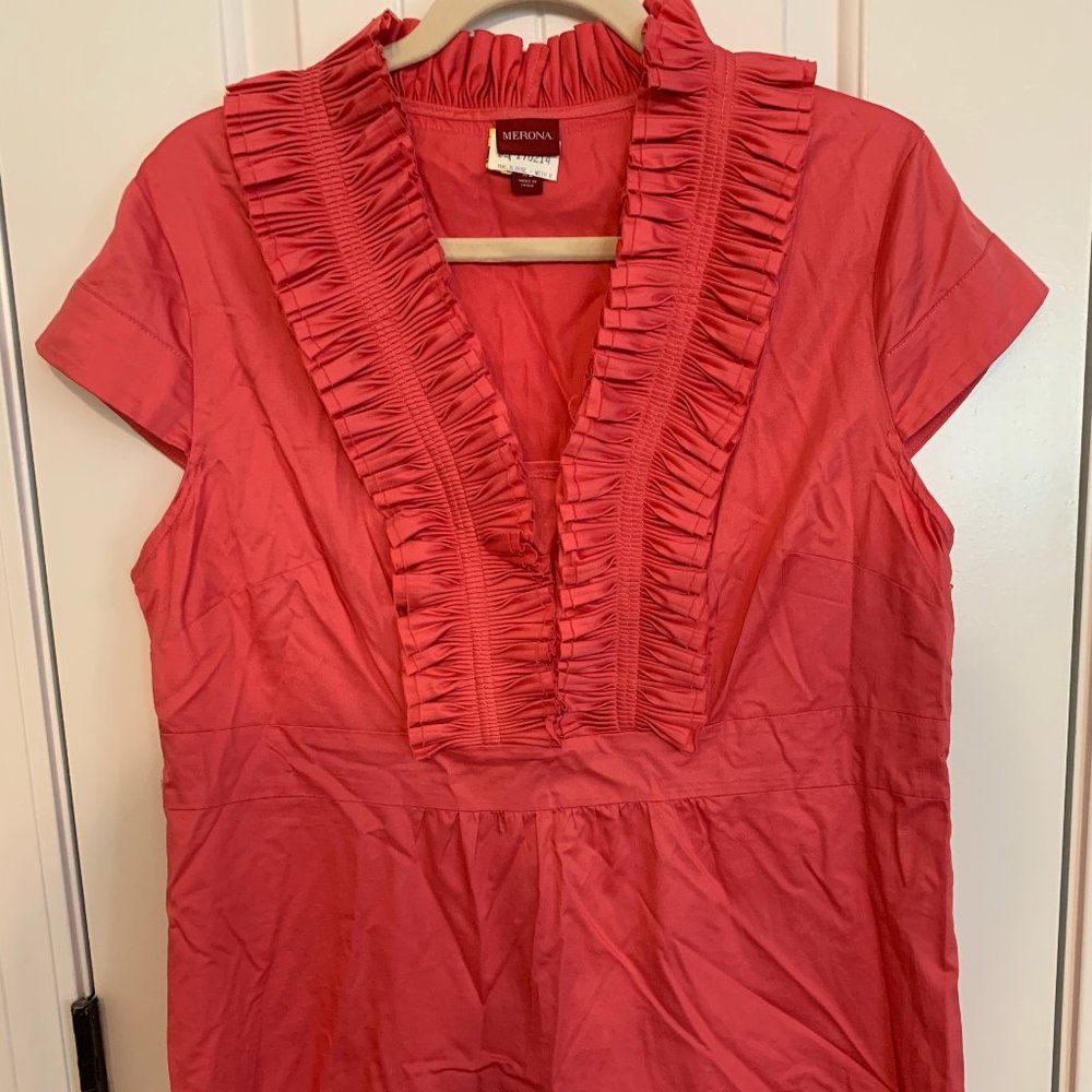 Pink Merona Ruffle Blouse